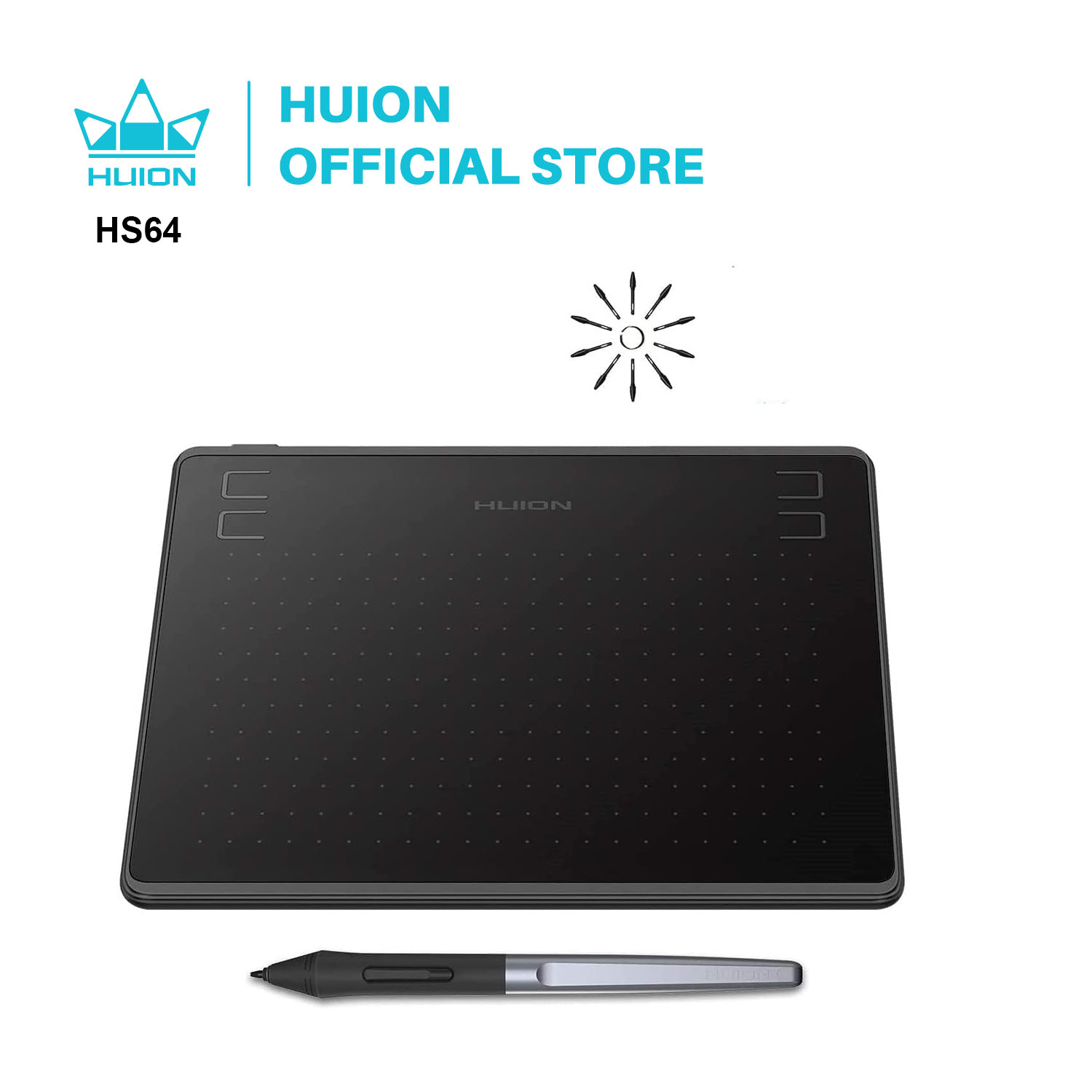Digital Signature Pad - HUION HS64 6X4 Inch Vẽ Đồ