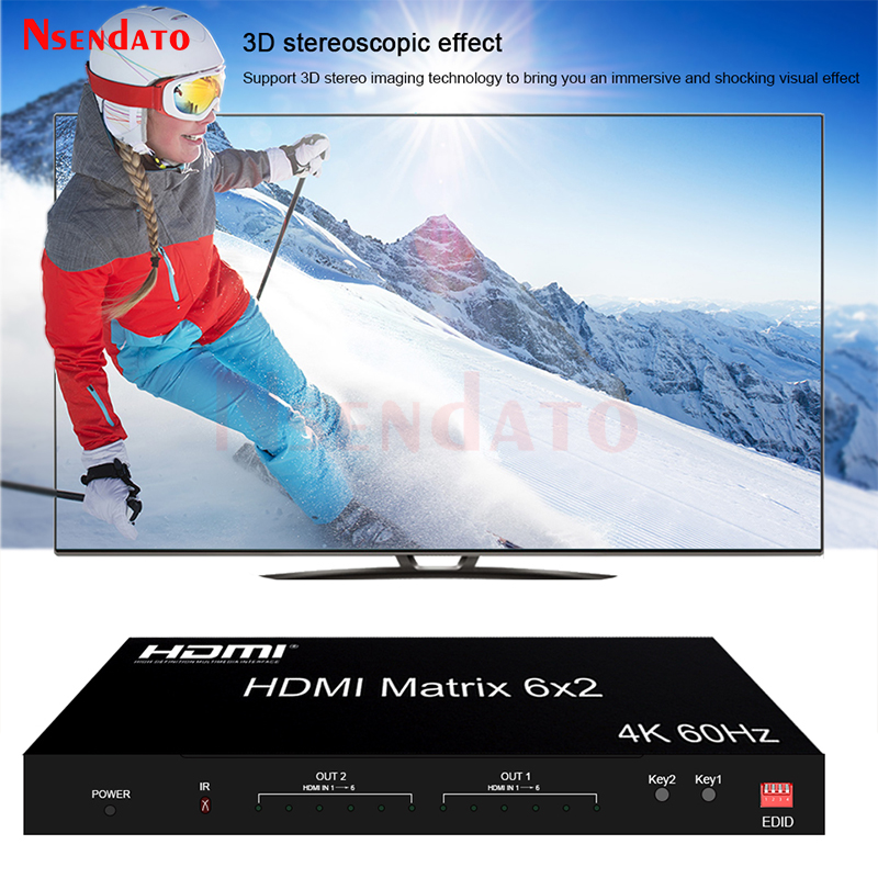 Hdmi Matrix Switch - 6X2 HDMI Ma Trận Chuyển Đổi