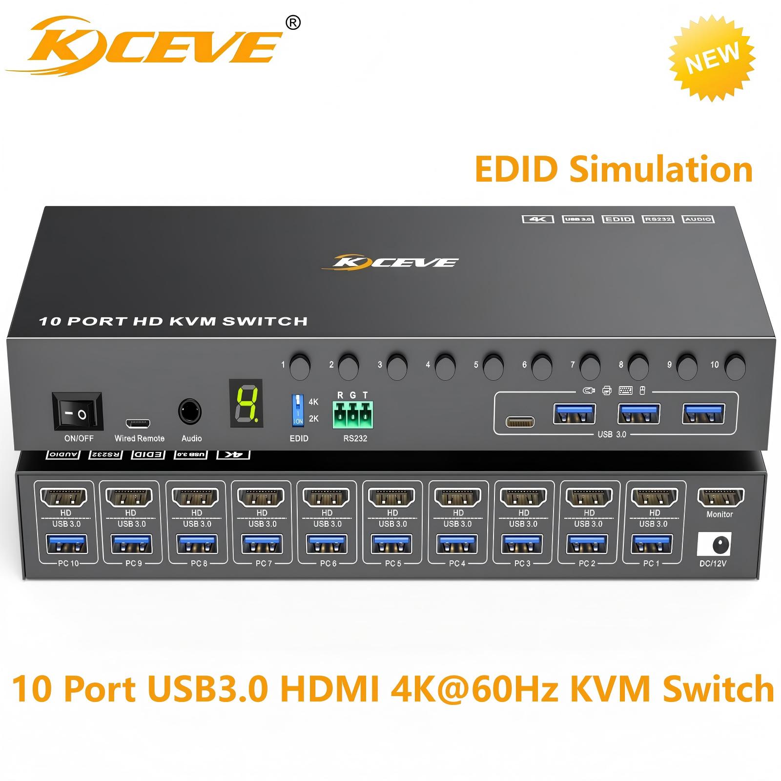 10 Port 8 Port KVM Switch HDMI - đánh giá và giá Hdmi Matrix Switch