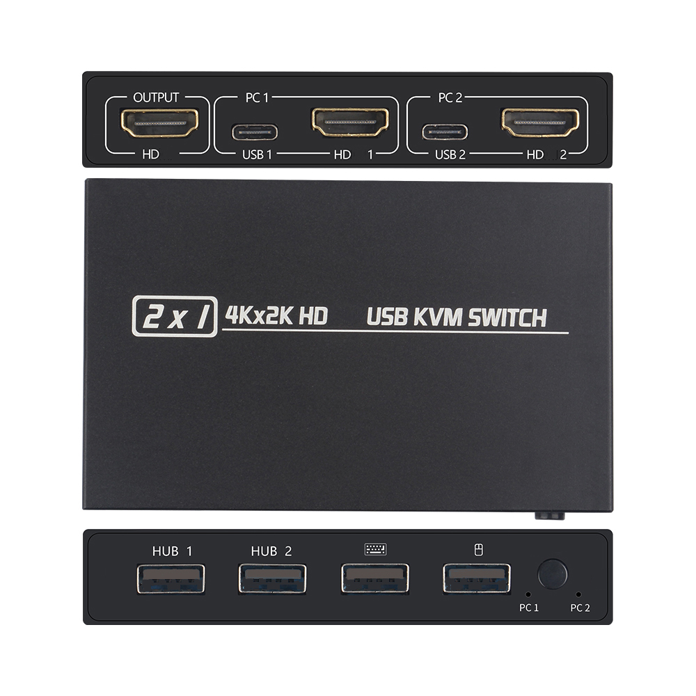 2 In1 Out USB  HDMI-compatible - đánh giá và giá Hdmi Matrix Switch