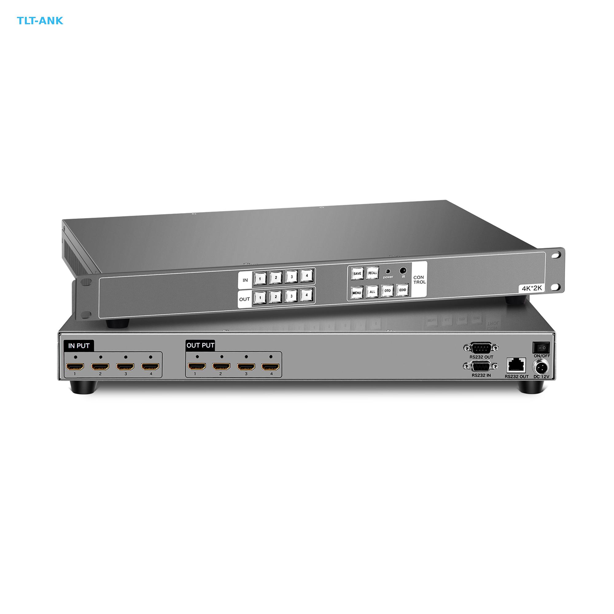 Professional 4x4 4K for HDMI M - đánh giá và giá Hdmi Matrix Switch