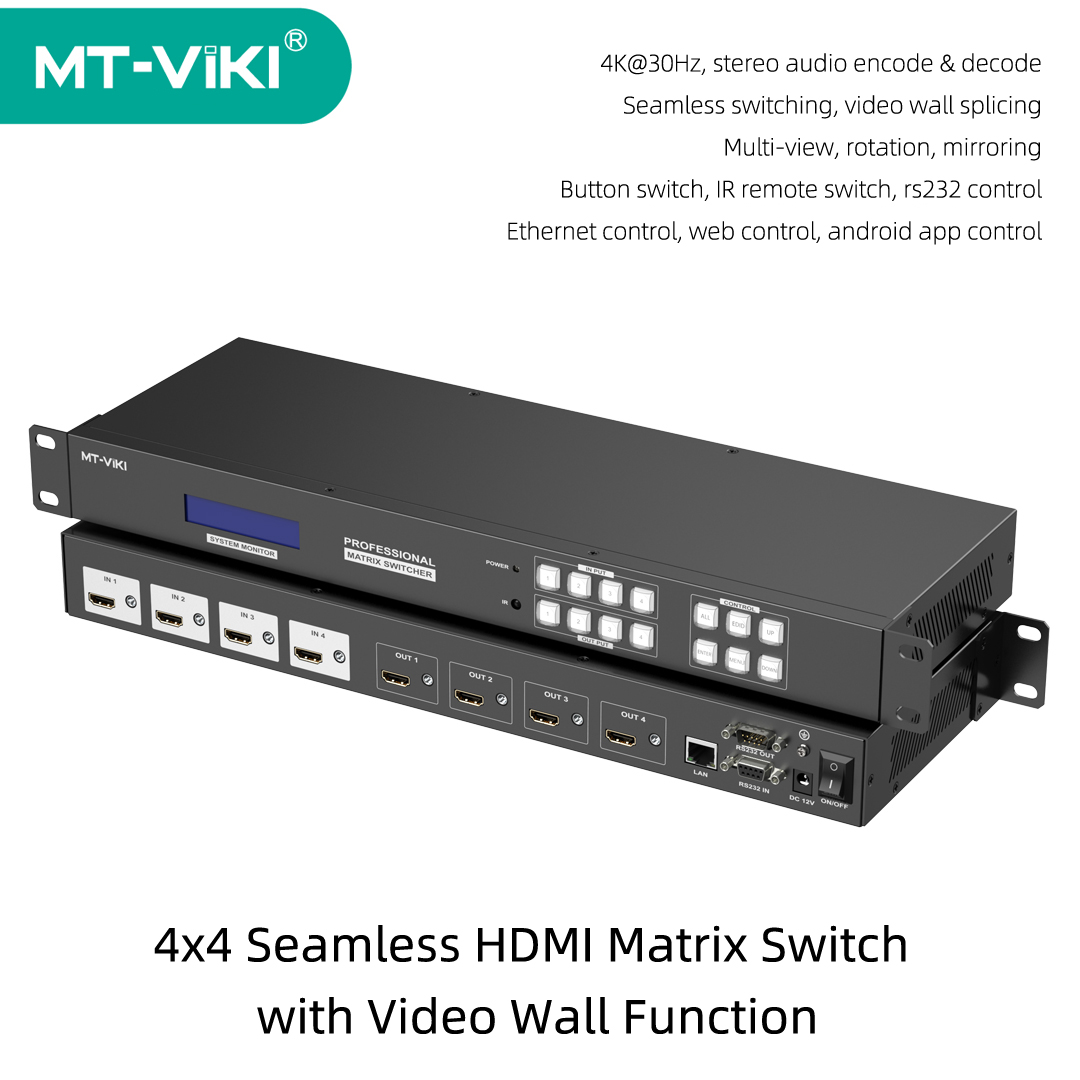 MT-VIKI 4x4 Seamless HDMI Matr - đánh giá và giá Hdmi Matrix Switch