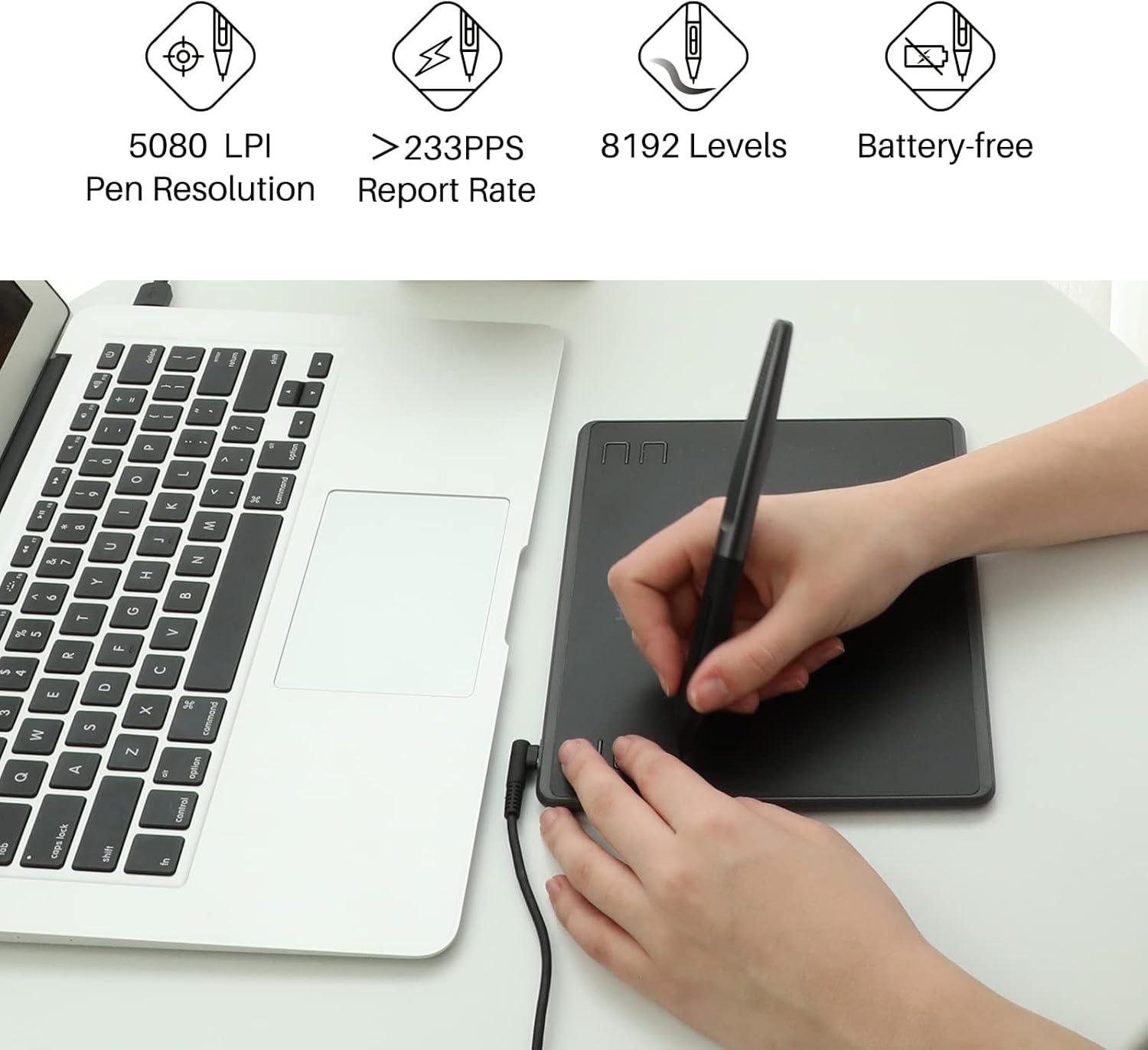 HUION HS64 6X4 Inch Vẽ Đồ Họa  - đánh giá và giá Digital Signature Pad
