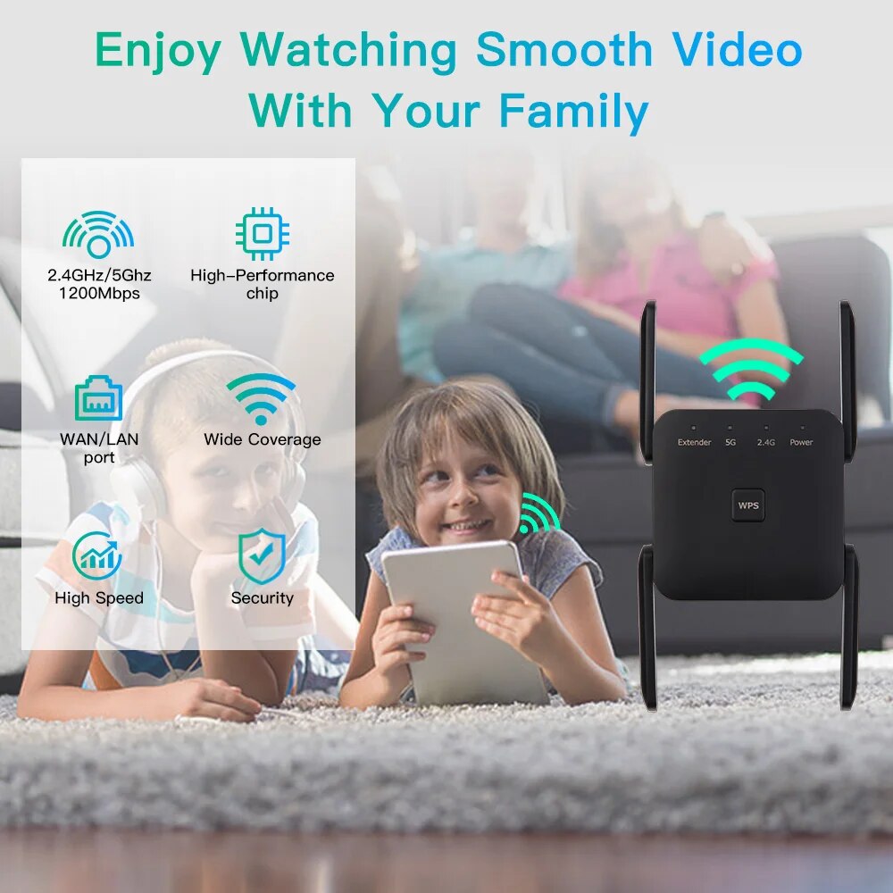 WiFi Repeater 1200Mbps 2.4GHz/ - đánh giá và giá Wifi Range Extender