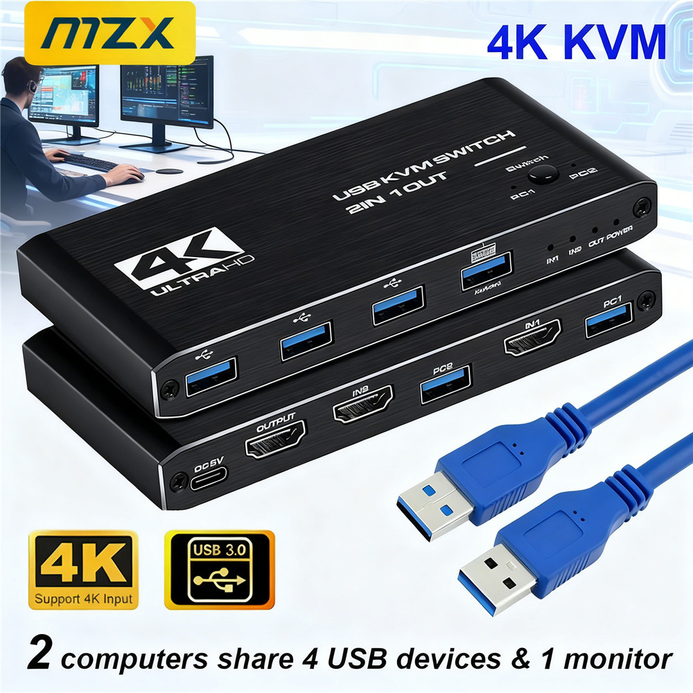 KVM Switch 4K 60Hz Switcher US - đánh giá và giá Hdmi Matrix Switch
