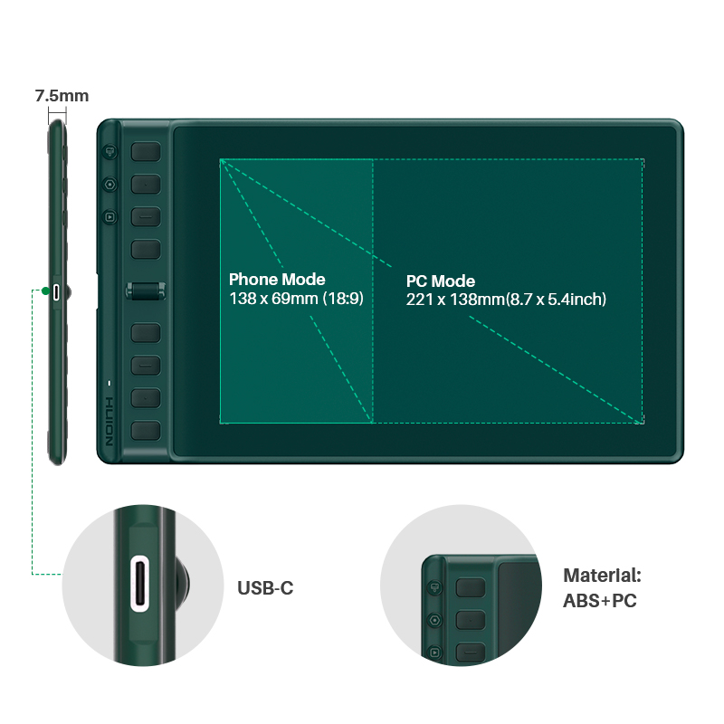 Huion Inspiroy 2 M H951P Graph - đánh giá và giá Digital Signature Pad