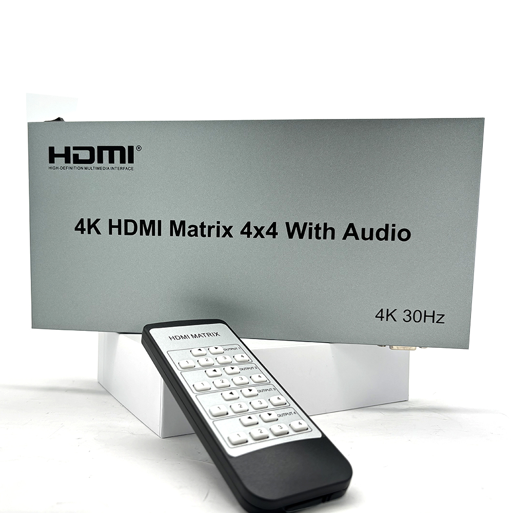 4K 60Hz 4x4 HDMI Matrix with R - đánh giá và giá Hdmi Matrix Switch