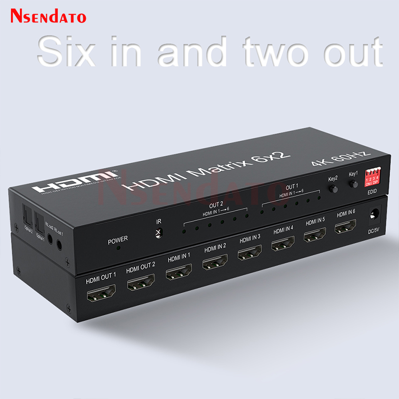 HDMI Matrix Switch 6x2 4k 60Hz - đánh giá và giá Hdmi Matrix Switch