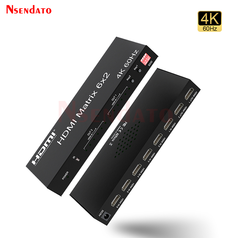 HDMI Matrix Switch 6x2 4k 60Hz - đánh giá và giá Hdmi Matrix Switch