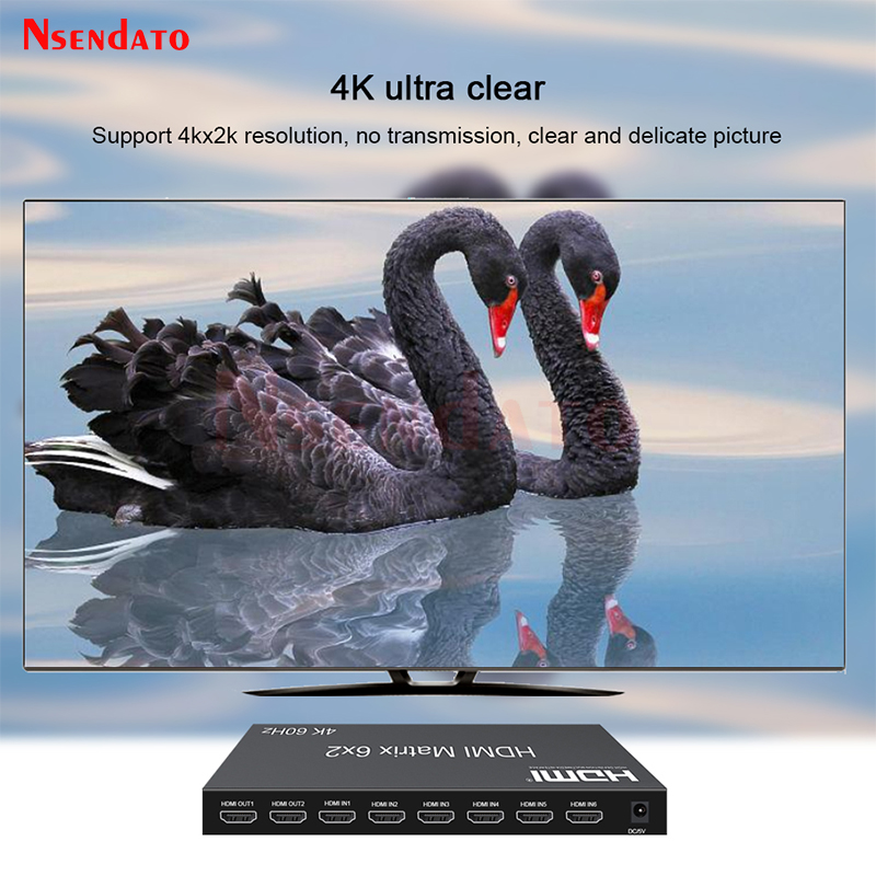 HDMI Matrix Switch 6x2 4k 60Hz - đánh giá và giá Hdmi Matrix Switch
