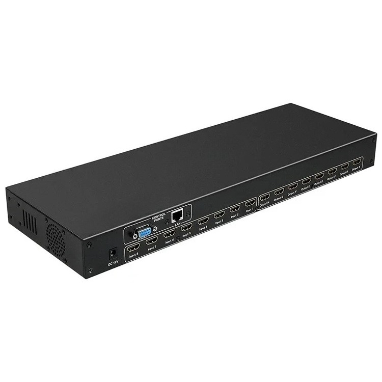 2025 8x8 hdmi matrix with IP i - đánh giá và giá Hdmi Matrix Switch